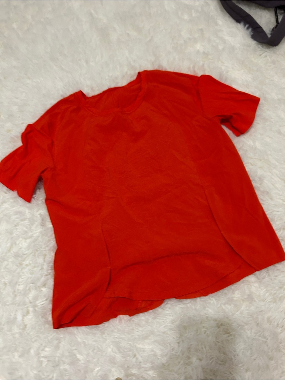 lululemon athletica Red Short Sleeve Tee